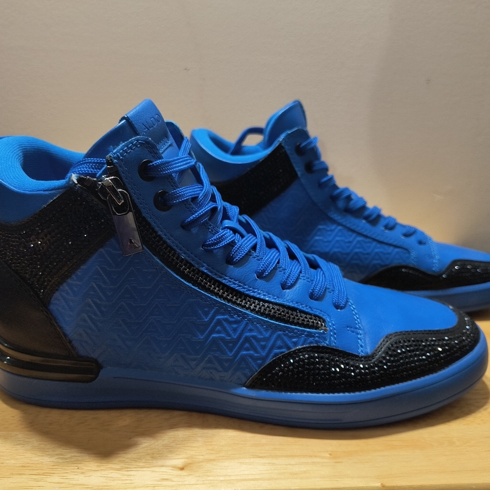Aldo Blue High-Top Sneakers